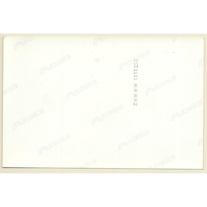 Rear View: Slim Nude On Bed Looking At Mirror / Butt (Vintage Photo France ~1980s)