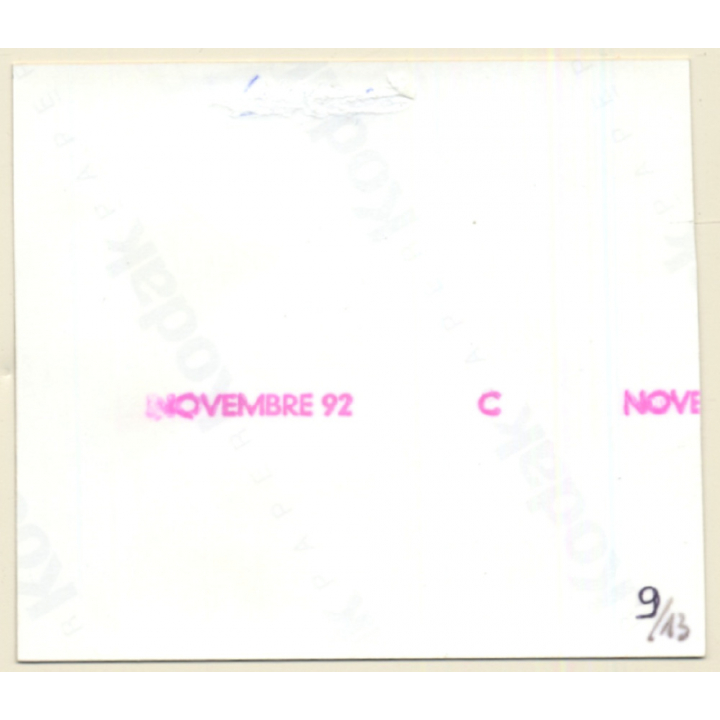 Rear View: Slim Nude On Bed Blanket / Butt (Vintage Photo France ~1980s)