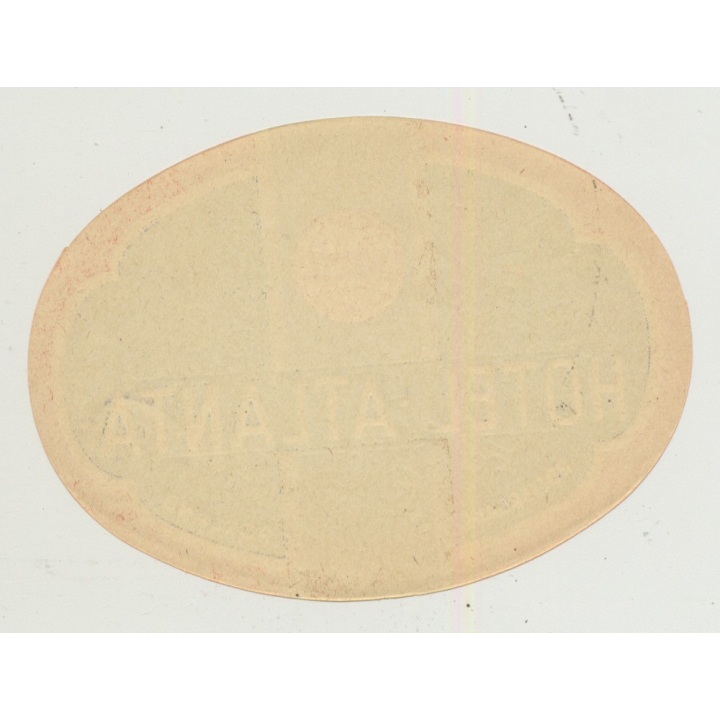 Hotel Atlanta - Rotterdam / Netherlands (Vintage Luggage Label ~ 1940s/1950s)