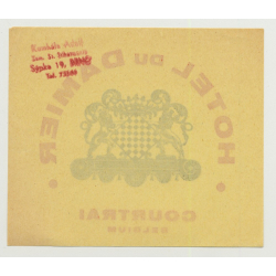 Hotel Du Damier - Courtrai / Belgium (2) (Vintage Luggage Label)