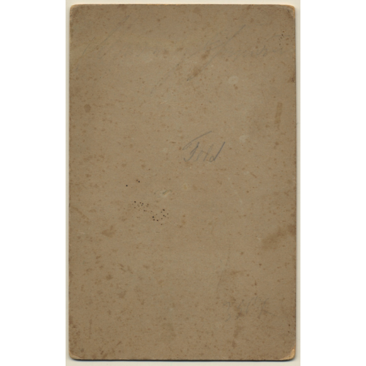 R. Vollmar / Stuttgart: German Soldier In Uniform / Moustache (Vintage Cabinet Card 1900s/1910s)