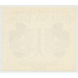 Grand Hotel & Kurhaus Huis Ter Duin - Nordwijk / Netherlands (Vintage Luggage Label)