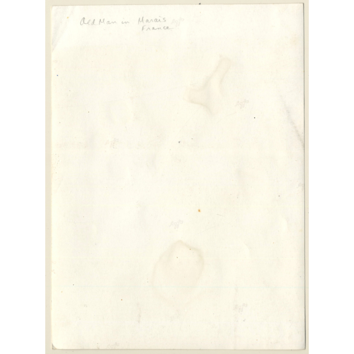 Jerri Bram (1942): Old Man In Marais / Paris (Vintage Photo 1960s/1970s)