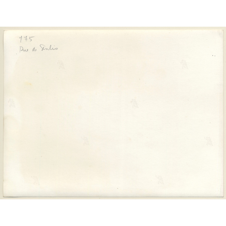 Jerri Bram (1942): Rue de Senlis - Paris / Facade Of Block Of Flats (Vintage Photo 1960s/1970s)