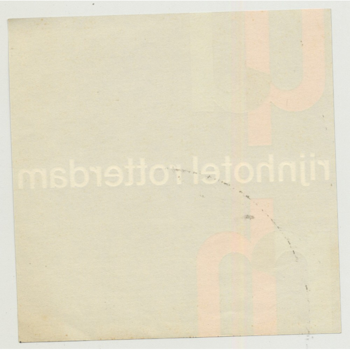 Rijnhotel - Rotterdam / Netherlands (Vintage Luggage Label)