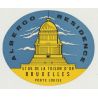 Albergo Residence Porte Louise - Bruxelles / Belgium (Vintage Luggage Label)