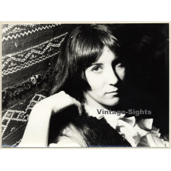 Jerri Bram (1942): Portrait Of Pensive Woman (Vintage Photo 1960s/1970s)