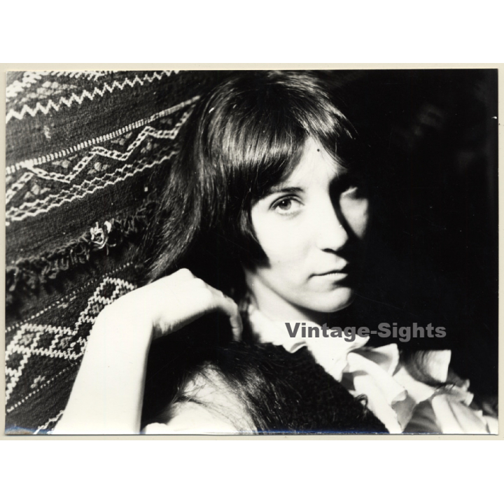 Jerri Bram (1942): Portrait Of Pensive Woman (Vintage Photo 1960s/1970s)