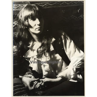 Jerri Bram (1942): Portrait Of Pensive Woman*2 (Vintage Photo 1960s/1970s)