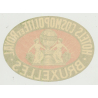 Hotels Cosmopolite Et Royal - Bruxelles / Belgium (Vintage Luggage Label ~1950s)