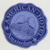 American Hotel - Amsterdam / Netherlands (Vintage Luggage Label)