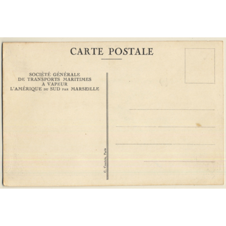 S.G.T.M. Valdivia / Paquebot - Steamer (Vintage PC 1920s/1930s)