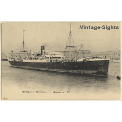 Paquebot Annam / Messageries Maritimes - Steamer (Vintage PC 1910s/1920s)