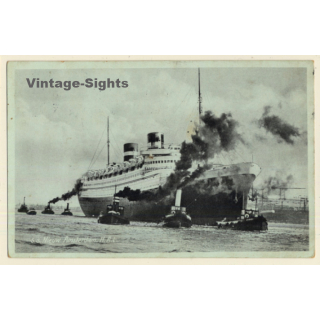 S.S. Nieuw Amsterdam H.A.L. / Steamer (Vintage PC 1938)