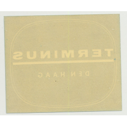 Grand Hotel Terminus - Den Haag / Netherlands (Vintage Luggage Label)