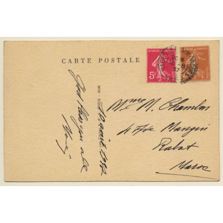 30114 Nages-Et-Solorgues / France: Le Grand Chemin (Vintage PC 1937)