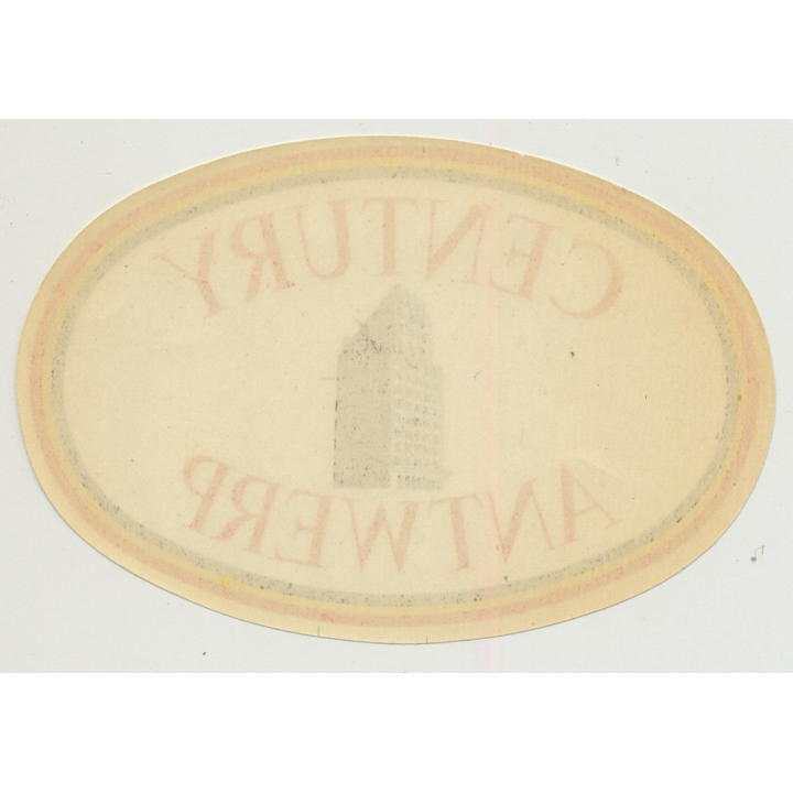 Century Hotel - Antwerp / Belgium (Vintage Luggage Label)
