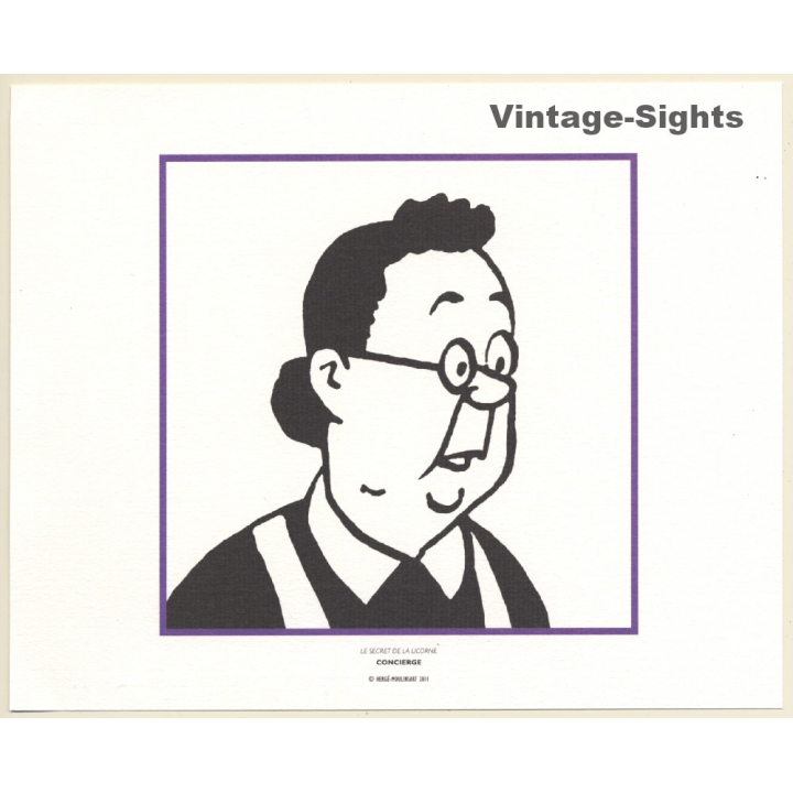 Tintin - Le Secret De La Licorne - Concierge (Lithography Hergé Moulinsart 2011)