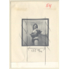Topless Darkhaired Female In Fetish Lingerie (Vintage Contact Sheet Photo 1970s/1980s)