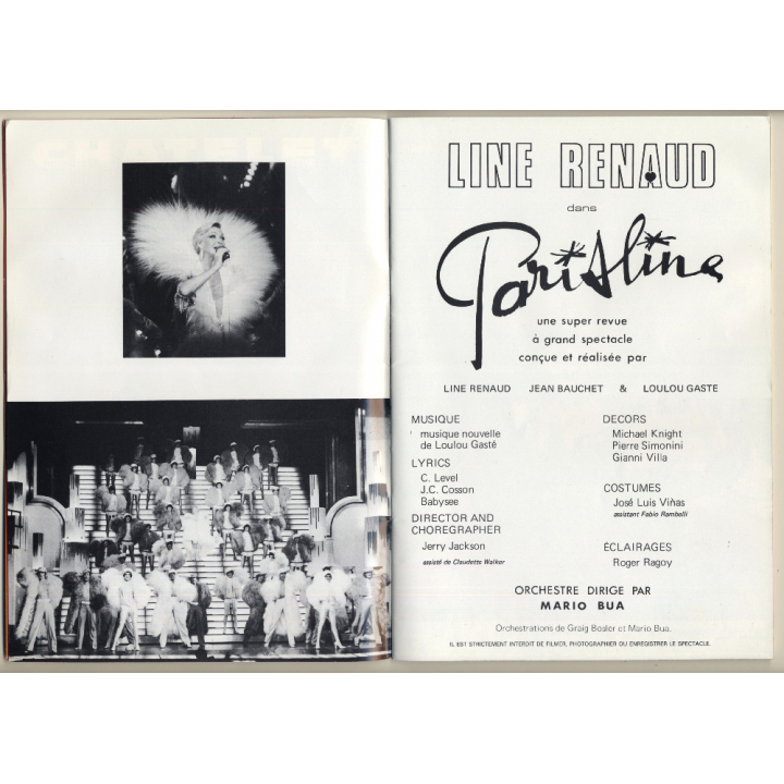 Casino De Paris: Parisline - Erotic Revue / Cabaret (Vintage Program 1976)