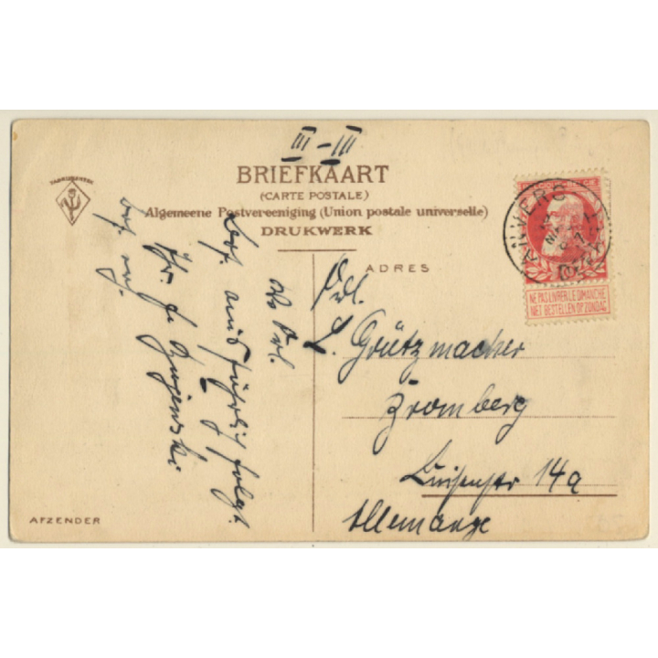 NL: Group Of Fishermen - Sperling / Sparling / Moerkerk (Vintage PC 1910s)