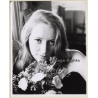 Jerri Bram (1942): Portrait Of Pretty Blonde Female With Flowers (Vintage Photo ~1970s)