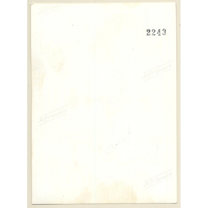 Shorthaired Nude Female Sitting On Table / Tan Lines (Vintage Photo ~1950s/1960s)