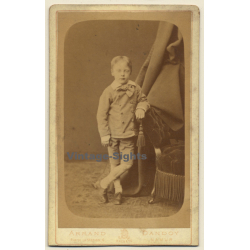 Armand Dandoy / Namur: Young Baron Arnold De Spandl (Vintage Carte De Visite / CDV ~1870s)