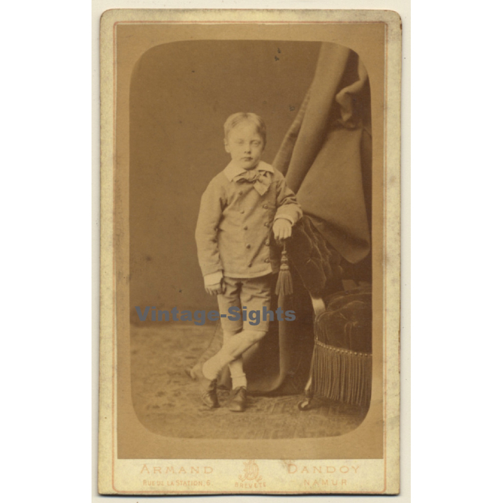 Armand Dandoy / Namur: Young Baron Arnold De Spandl (Vintage Carte De Visite / CDV ~1870s)