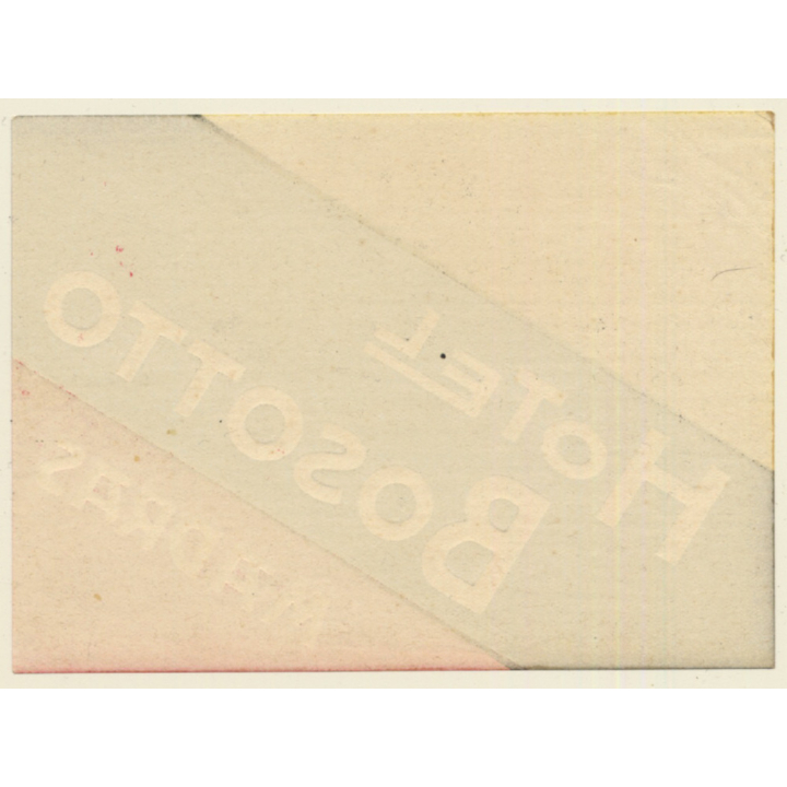 Madras / India: Hotel Bosotto (Vintage Luggage Label)