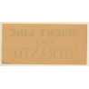 R.M.S. 'Otranto' Orient Shipping Line (Vintage Luggage Label ~1930s/1940s)
