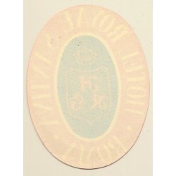 Rome / Italy: Hotel Royal Santina - Roma (Vintage Luggage Label)