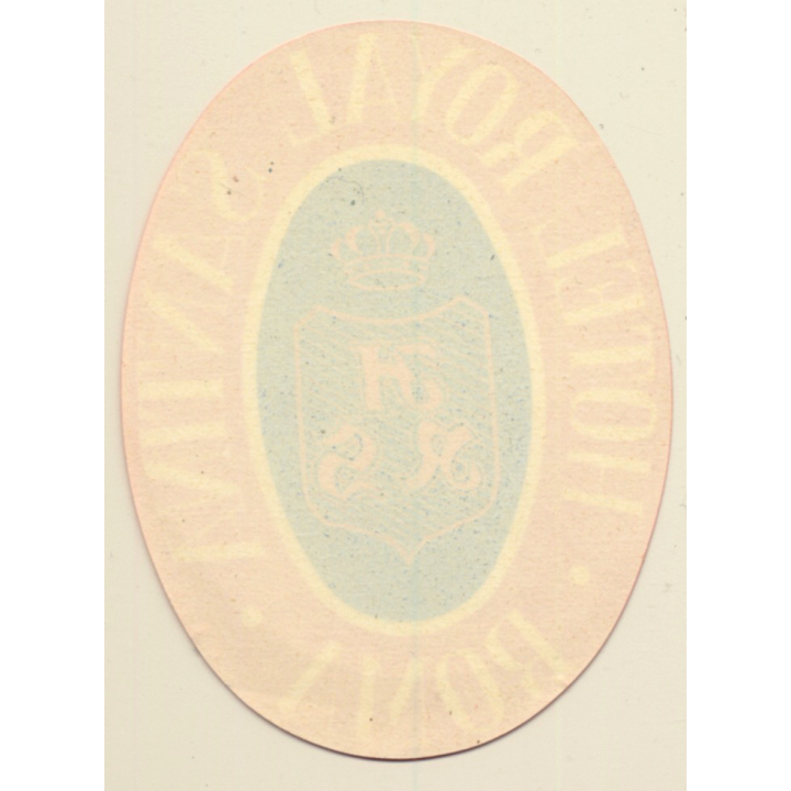 Rome / Italy: Hotel Royal Santina - Roma (Vintage Luggage Label)