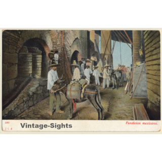Mexico: Fundicion Mexicana / Pack Donkey (Vintage PC ~1900s)