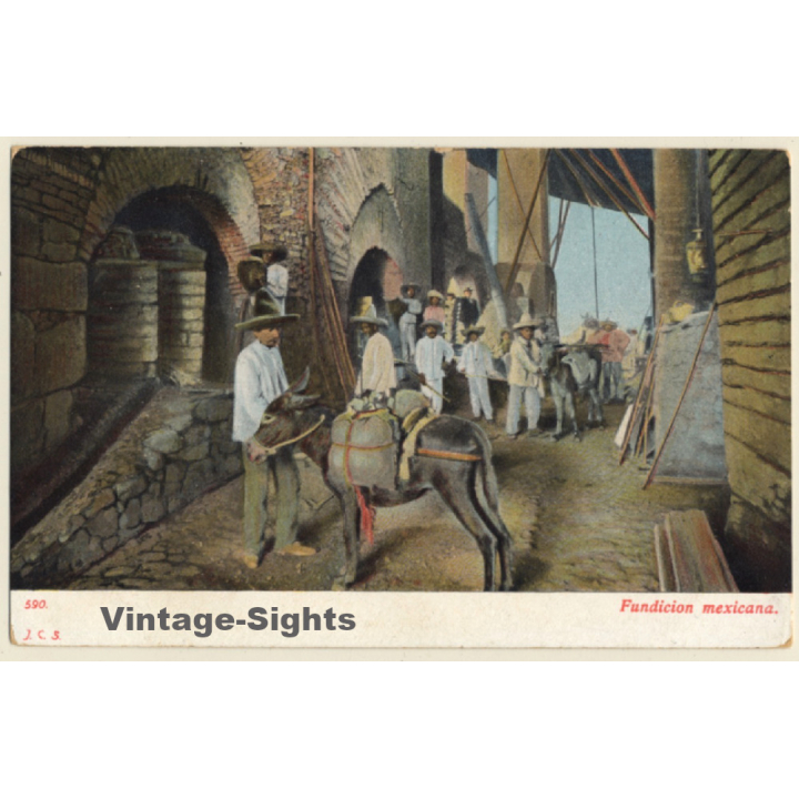 Mexico: Fundicion Mexicana / Pack Donkey (Vintage PC ~1900s)
