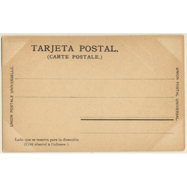 Mexico: Compañeros - Kids On Pack Donkey / Burro (Vintage PC ~1900s)