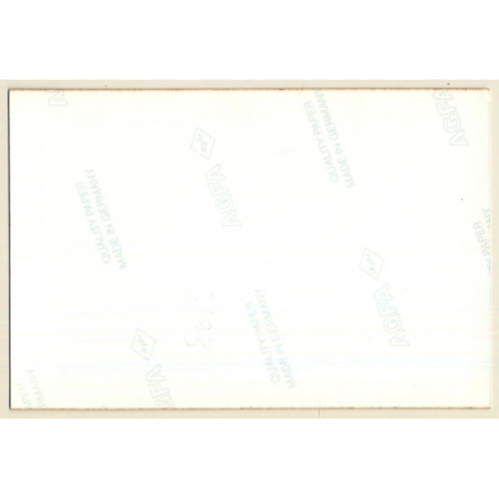 Rear View: Kneeling Semi Nude Blonde / White Negligee (Vintage Photo ~1990s)