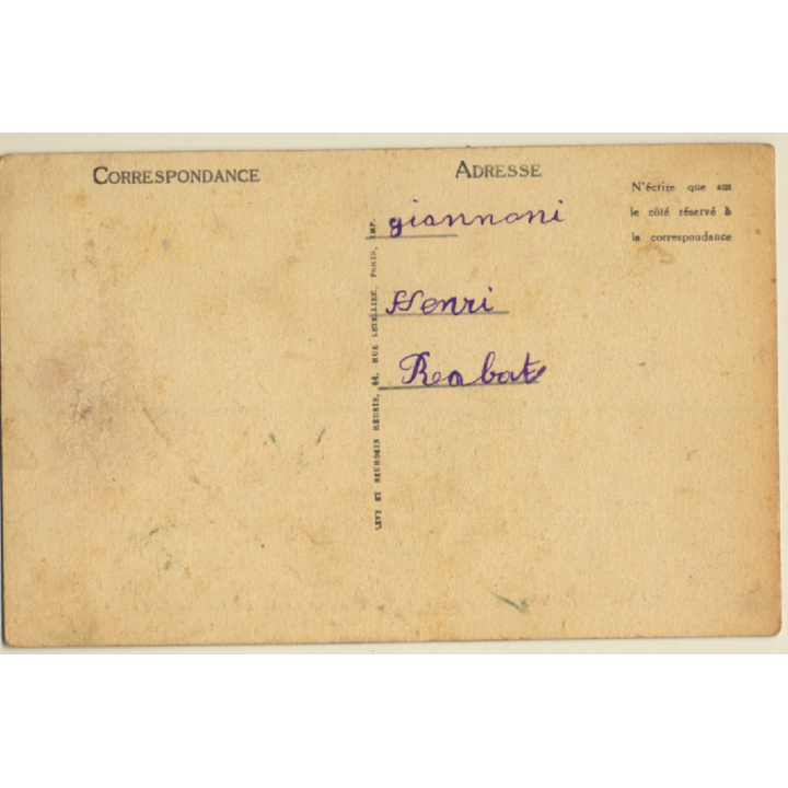 Rabat / Morocco: La Nouvelle Résidence (Vintage PC ~1930s)