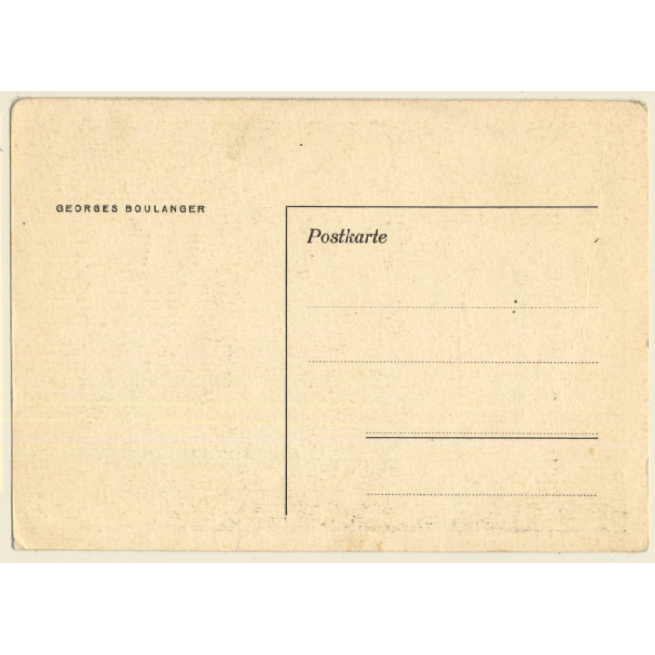 Georges Boulanger Autogramm / Autograph  (Vintage Signed PC 1948)