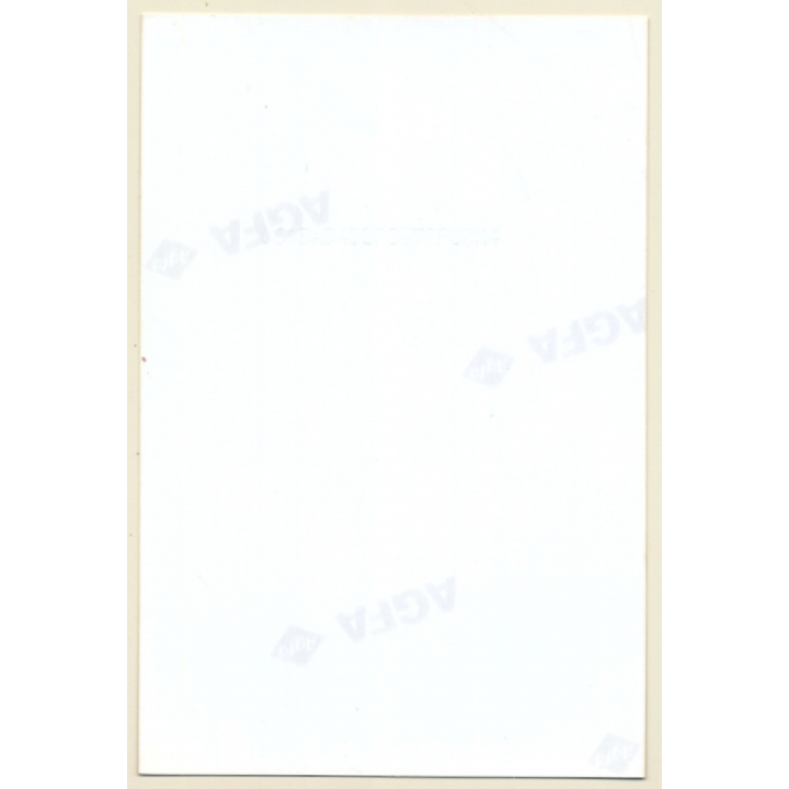 Racy Redhaired Nude On Leather Couch / Make-up (Vintage Photo ~1990s)