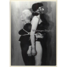 2 Maids With Face Mask Tied Back To Back / BDSM (2nd Gen. Photo B/W ~1960s)