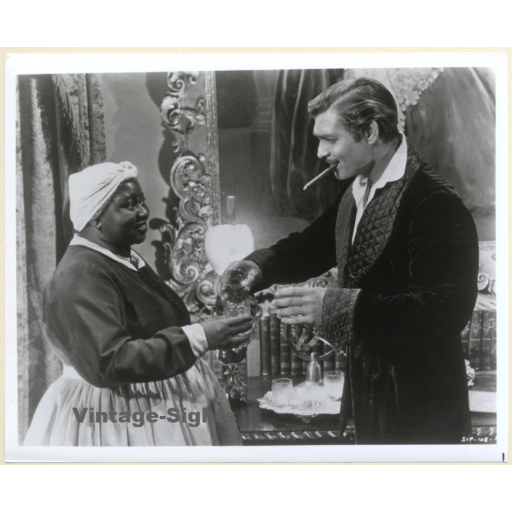 Hattie McDaniels & Clark Gable 'Gone With The Wind' (Vintage Press Photo 1970s/1980s)