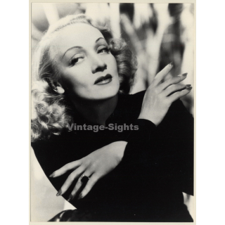 Great Portrait Of Marlene Dietrich (Vintage Press Photo 1970s/1980s)