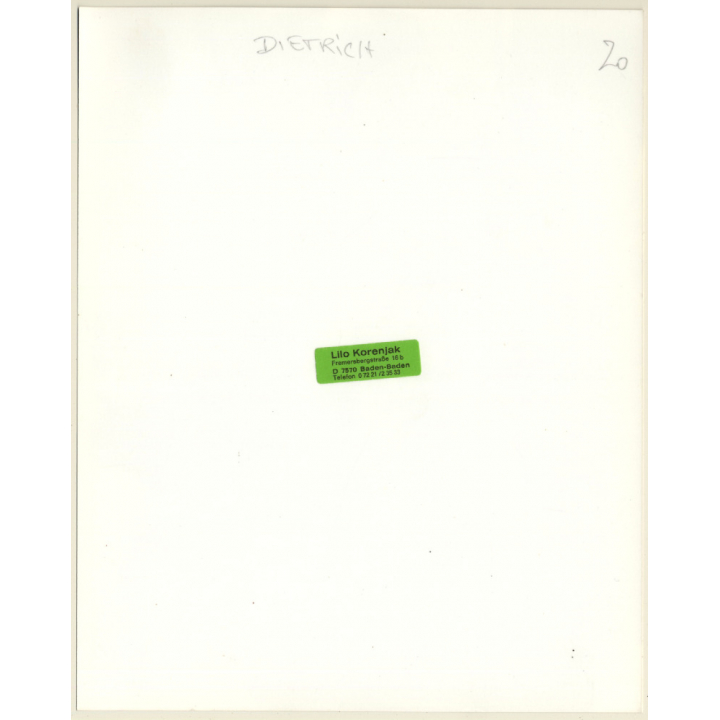 Great Take Of Marlene Dietrich With Diadem (Vintage Press Photo 1970s/1980s)