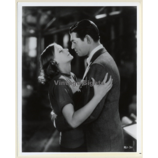 Greta Garbo & Clark Gable In 'Her Fall And Rise' (Vintage Press Photo 1970s/1980s)