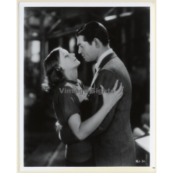 Greta Garbo & Clark Gable In 'Her Fall And Rise' (Vintage Press Photo 1970s/1980s)