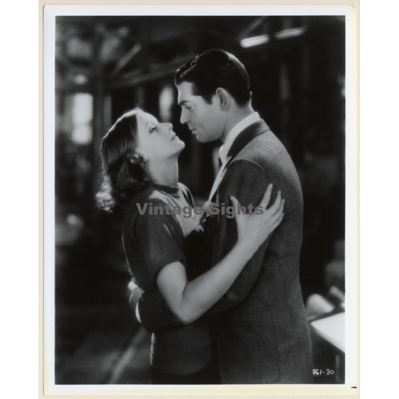 Greta Garbo & Clark Gable In 'Her Fall And Rise' (Vintage Press Photo 1970s/1980s)