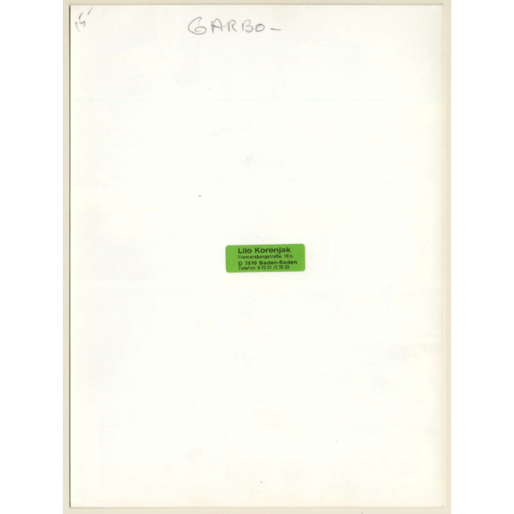 Greta Garbo In 'Mata Hari' (Vintage Press Photo 1970s/1980s)