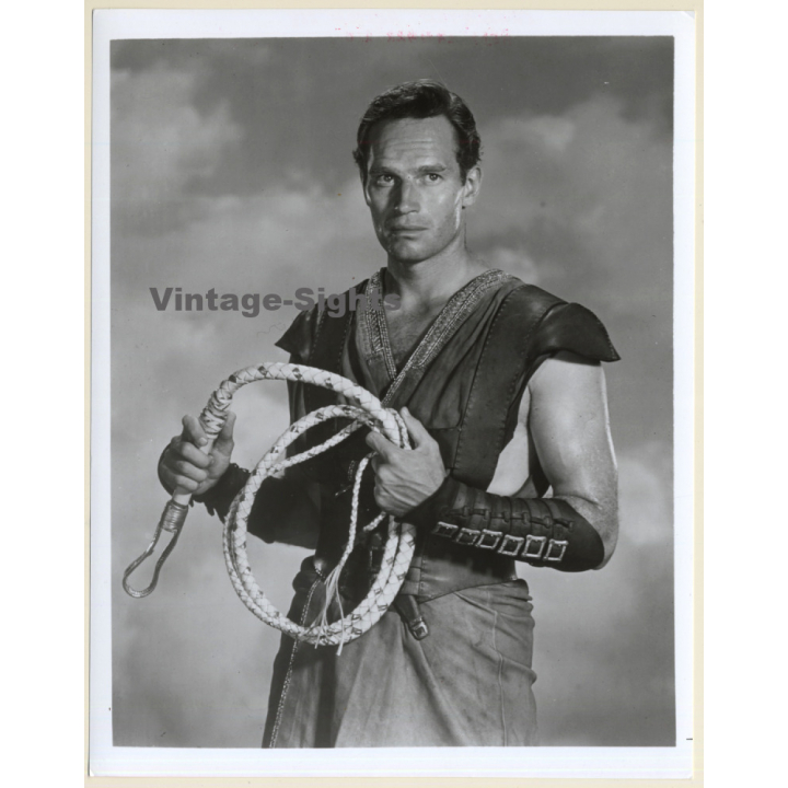 Charlton Heston In 'Ben Hur' (Vintage Press Photo 1970s/1980s)