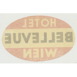 Hotel Bellevue - Wien (Vienna) / Austria (Vintage Luggage Label)